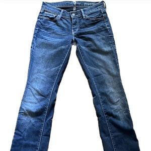 7 For All Mankind • Seven • Straight Leg • Denim • Jeans • 24 • Made in U.S.A.